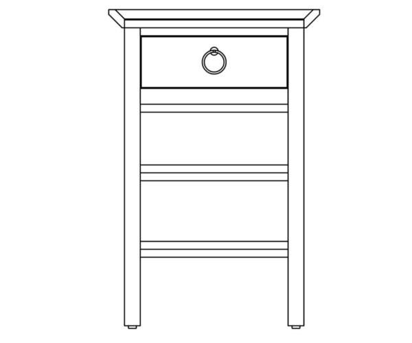 Avery Open Nightstand