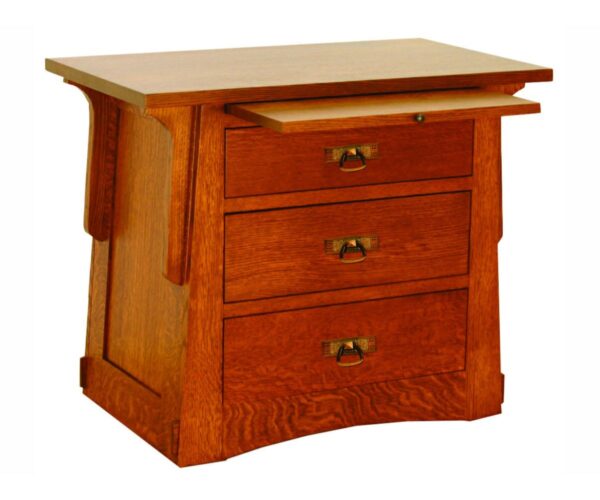 Aurora Crofter 3-Drawer Nightstand with Pullout