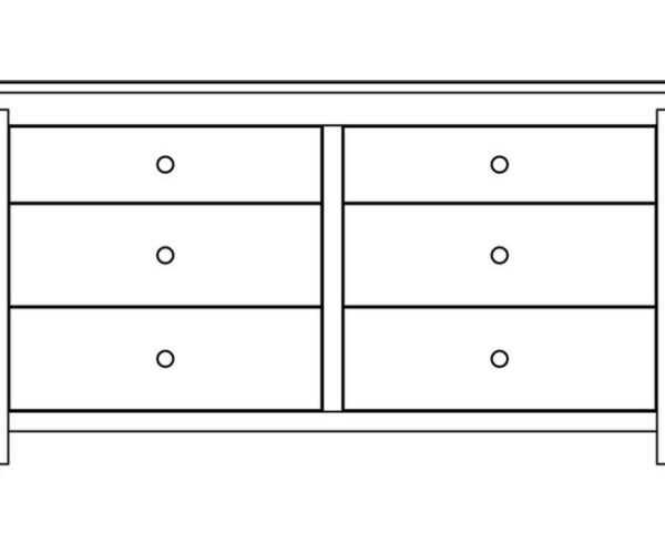 Hudson Limited 6-Drawer Dresser