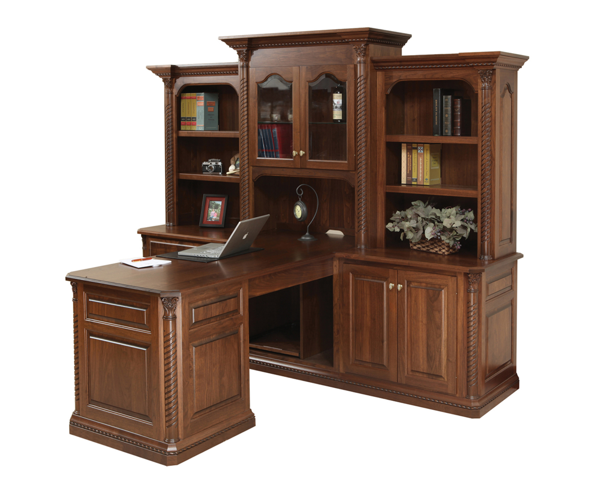 Lexington Partner Desk and 3 Piece Hutch - Image 2