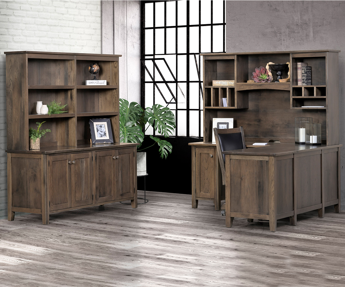 Manhattan Workstation and Hutch - Image 2
