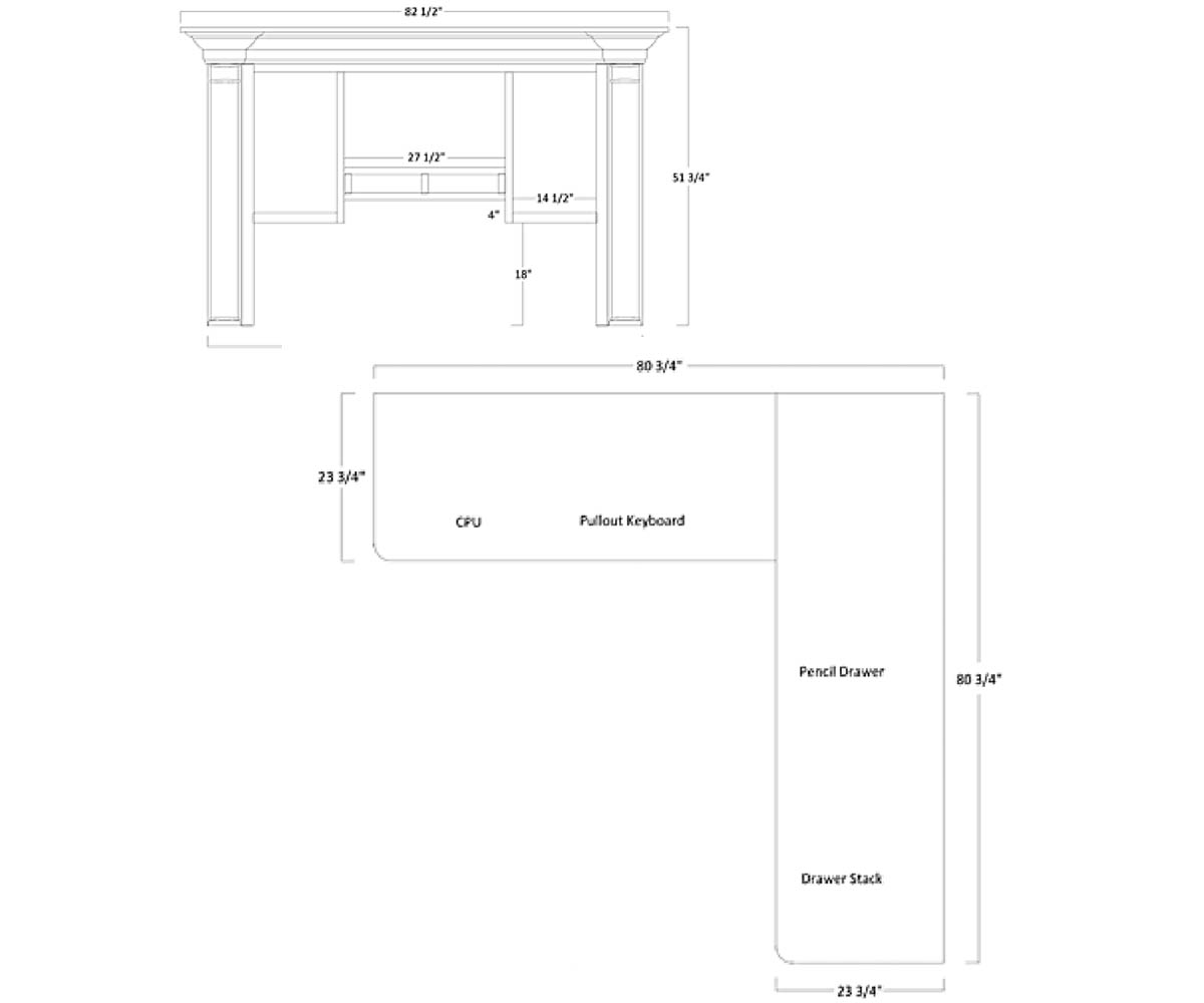 Paris Corner Desk & Hutch - Image 3