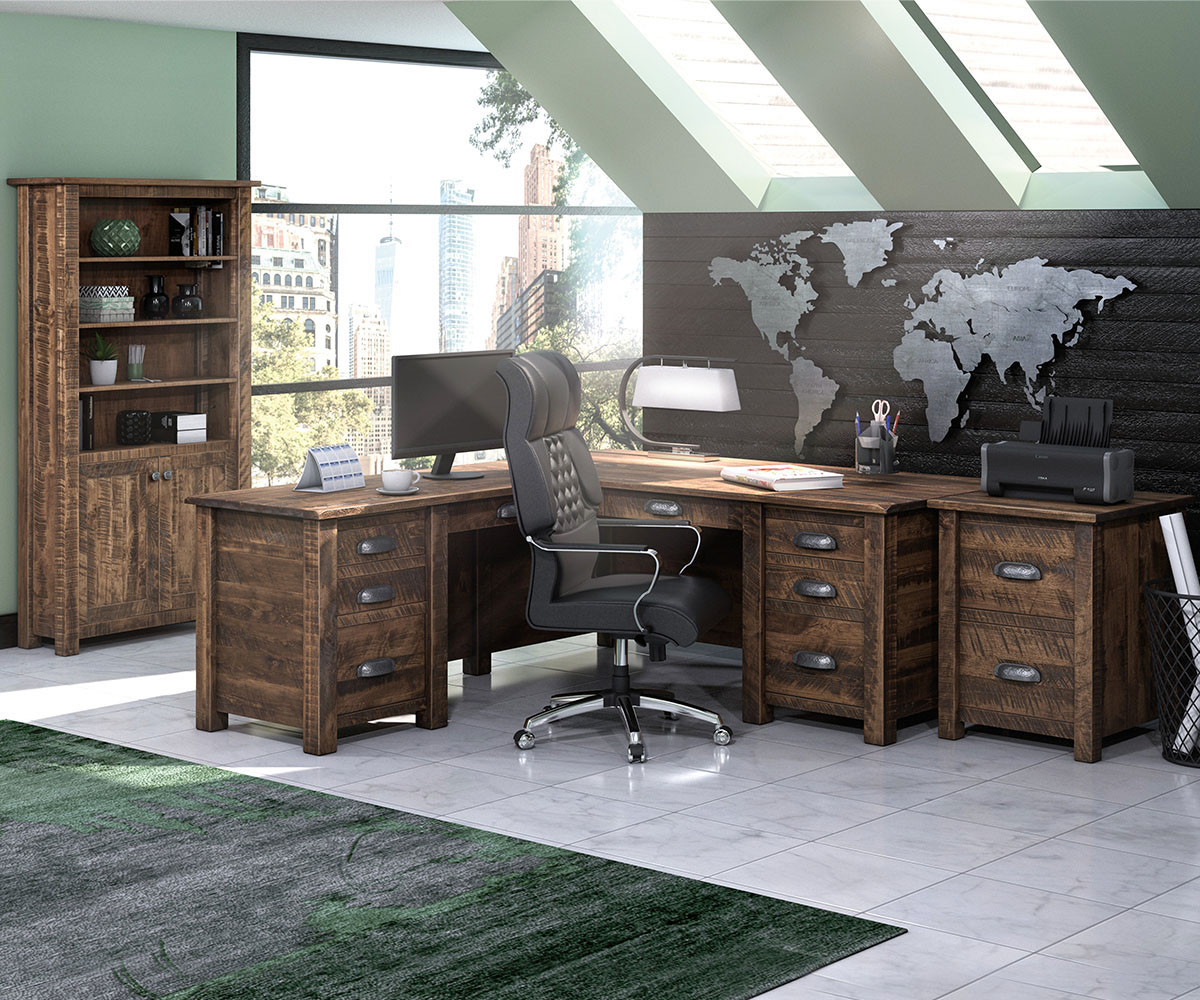 El Paso Double Pedestal Desk - Image 2