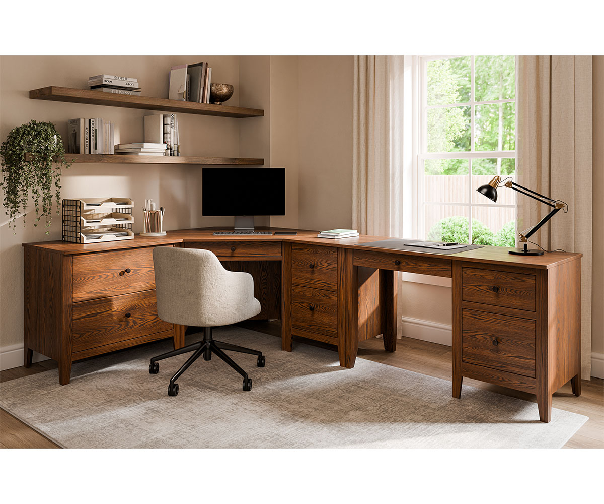 Ashton Corner Desk Office Collection - Image 2