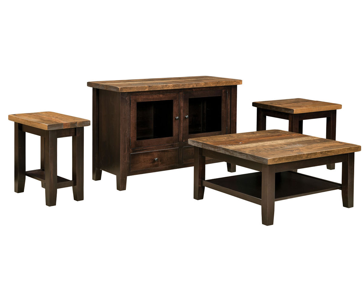 Plank Contemporary End Table - 26"W - Image 3