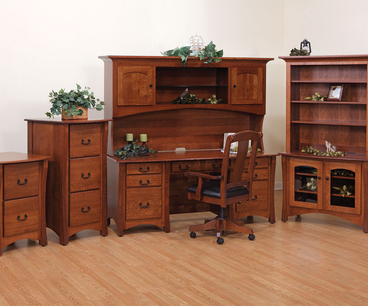 Master L Desk with Hutch - Image 2