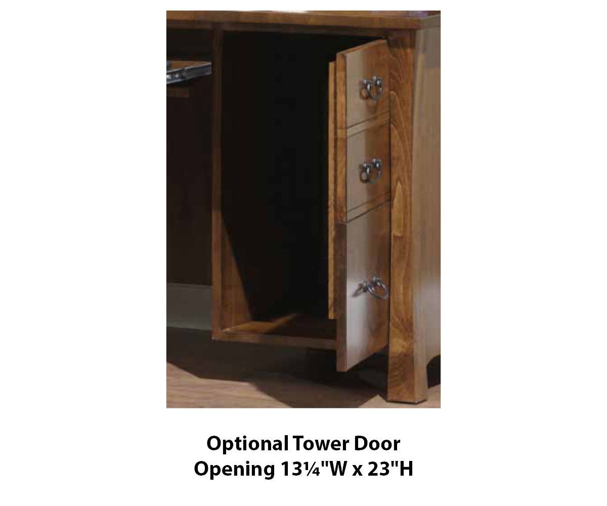 Prairie Mission L Desk With Hutch - Image 4