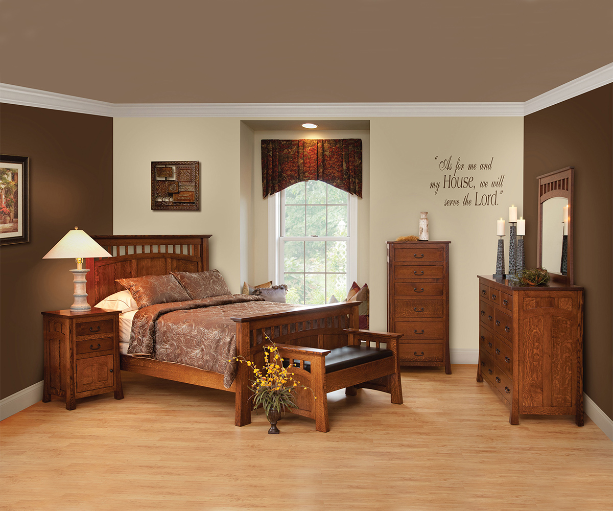 Bridgeport Mission Queen Panel Bed - Image 2