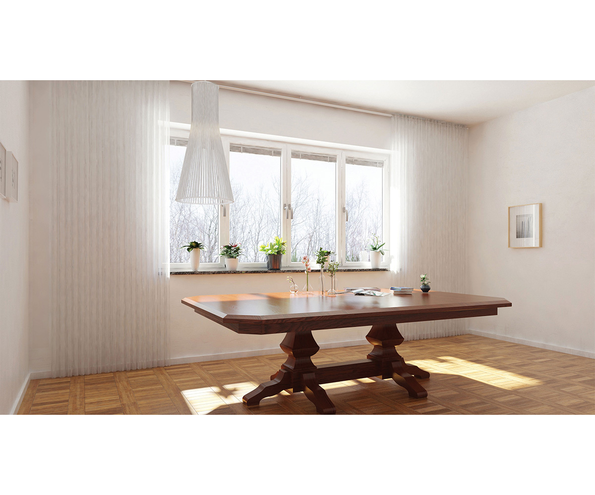 Kingston Double Pedestal Table - Image 2