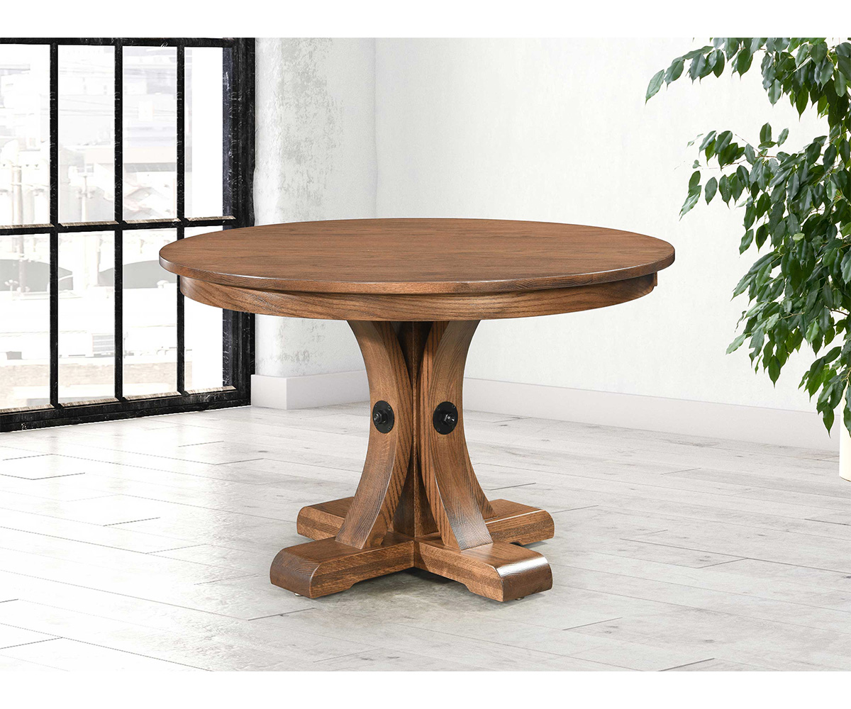 Oagley Single Pedestal Table - Image 2