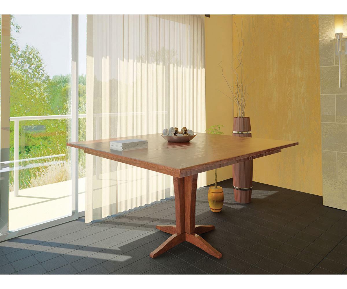 Vintage Single Pedestal Table - Image 2