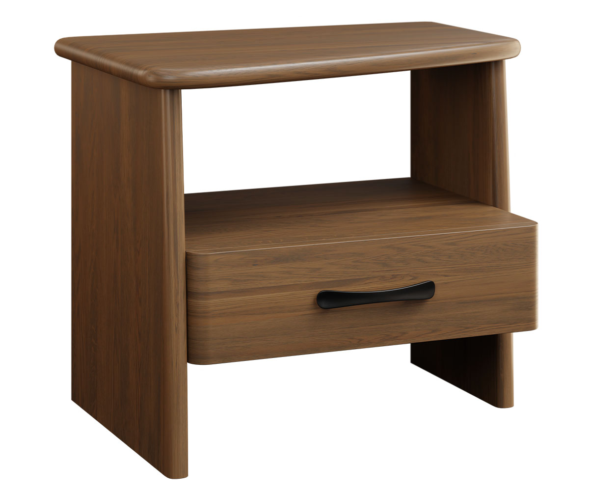 Pueblo 1 Drawer Nightstand Curved