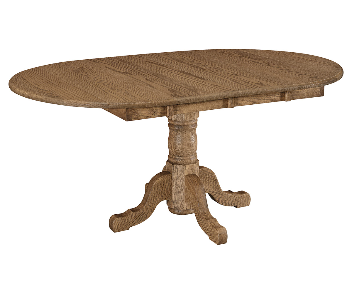Homestead Single Pedestal Drop Leaf Table - Image 3