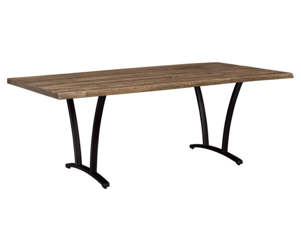 Live Edge Rough Sawn Table With Pagosa Base