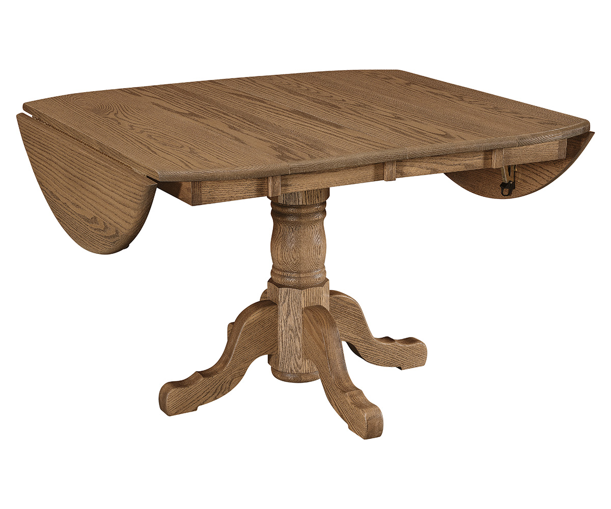 Homestead Single Pedestal Drop Leaf Table - Image 4