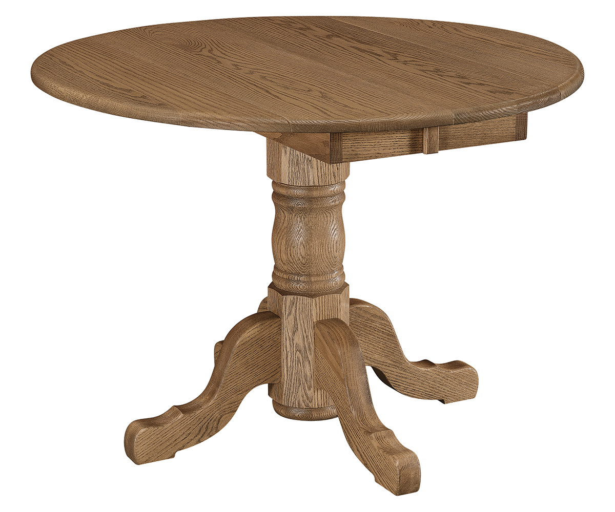 Homestead Single Pedestal Drop Leaf Table - Image 2