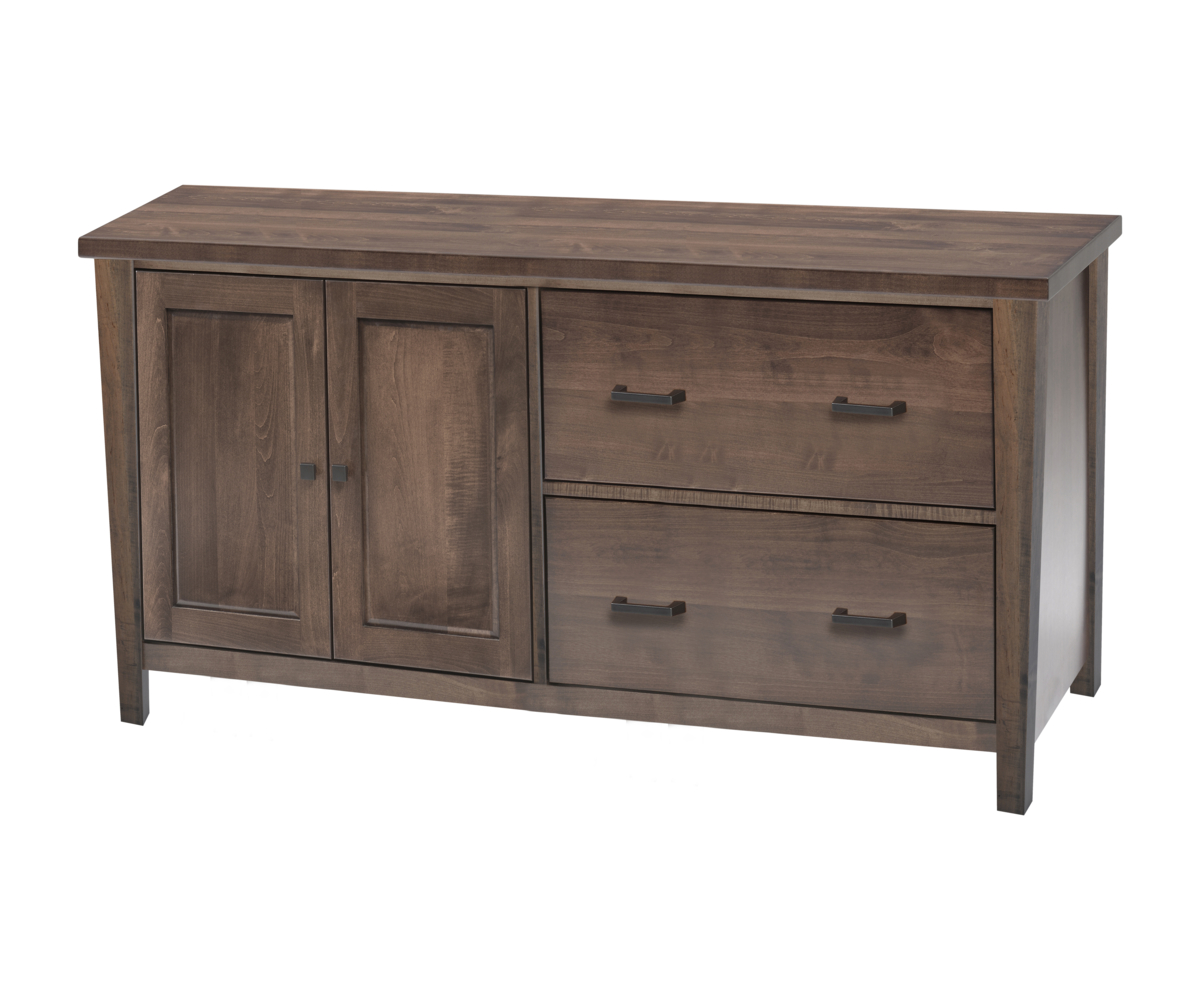 Woodland Shaker Lateral File Credenza with Right Doors - Image 2