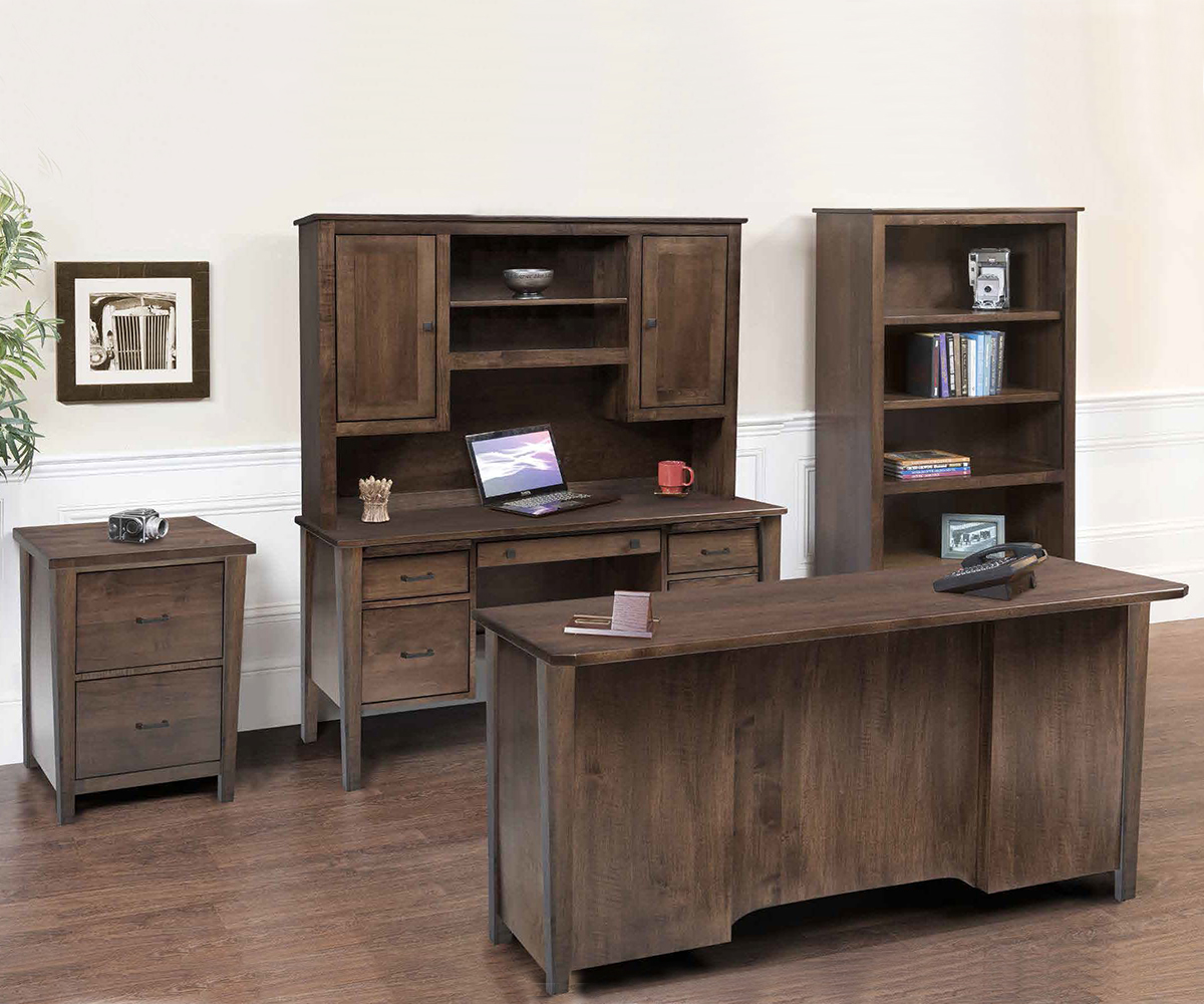 Woodland Shaker Lateral File Credenza with Right Doors - Image 4