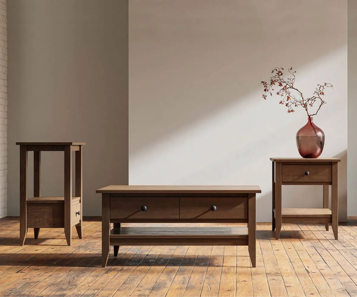 Manhattan 3 Drawer Chair Side Table - Image 2